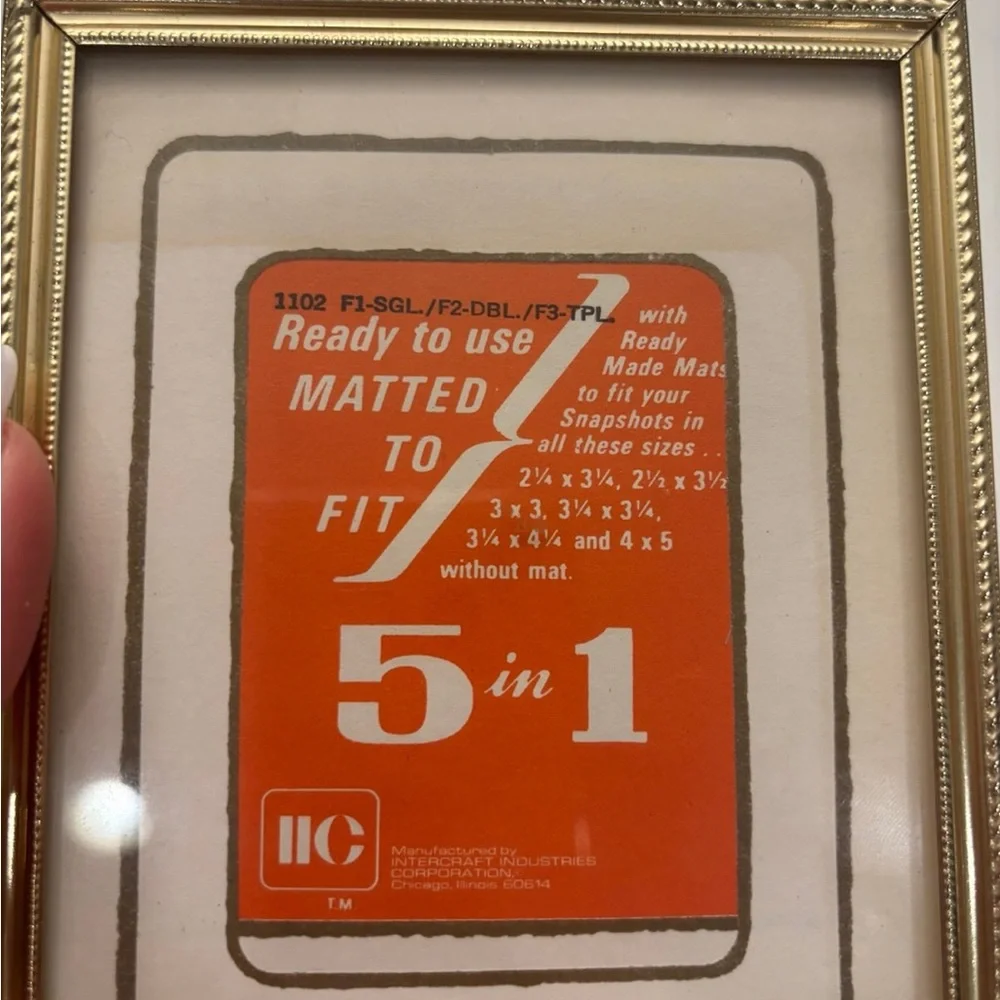 Homecrest 5 in 1 Photo Frame, Multi Mattes, Vintage Photography Frame